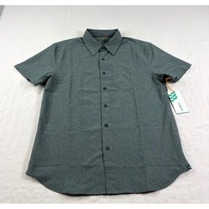 Wellen Shirt Mens XS Blue Airweave Performance Button Up Camp Huckberry NEW